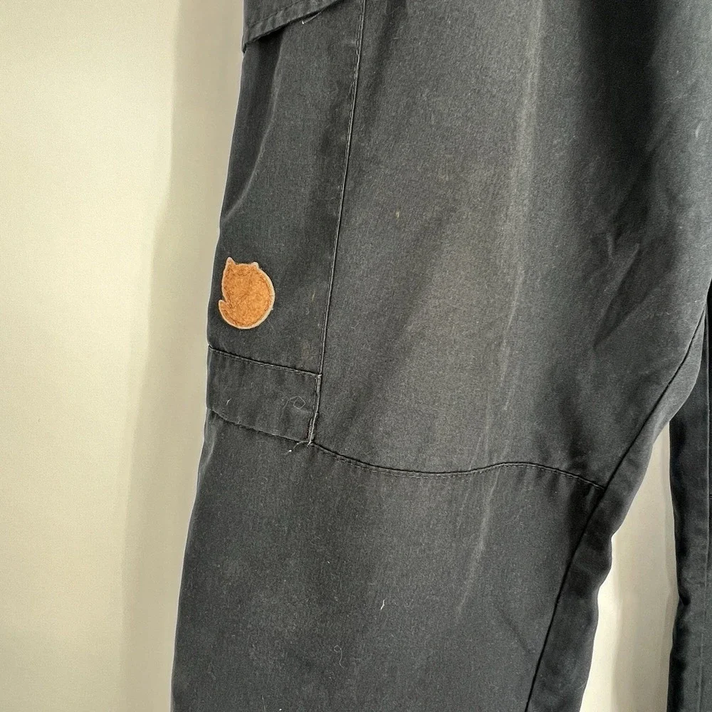 Fjallraven Pants Mens 38x30 Dark‎ Blue G-1000 Cargo Hiking Outdoor